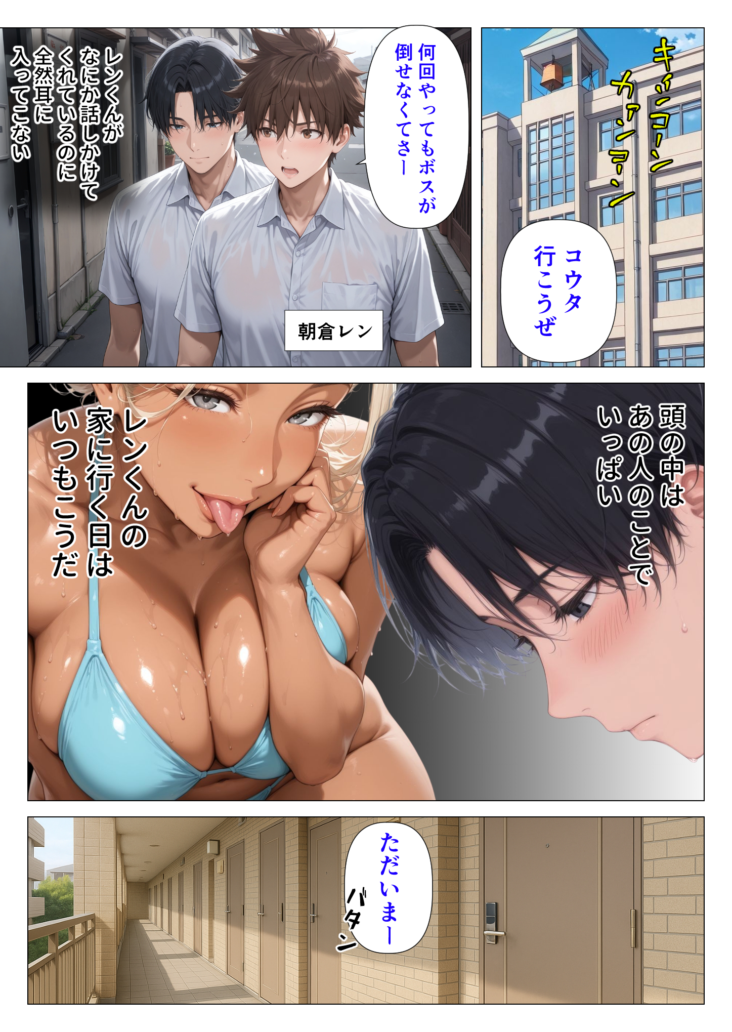 美巨乳黒ギャル人妻のむちむち濃厚甘サド生H 〜憧れの親友ママに筆おろししてもらう話〜12