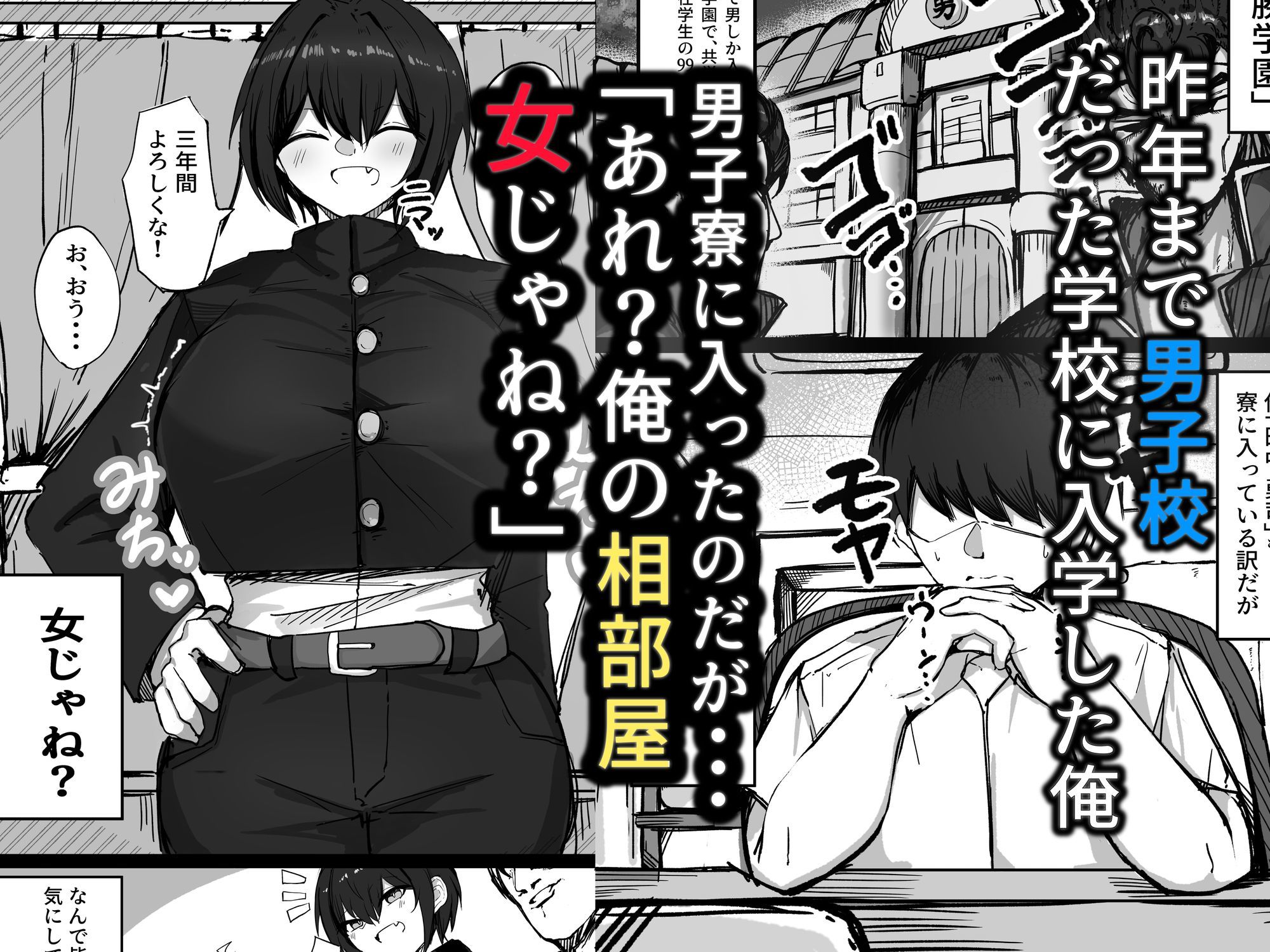 男子寮の相部屋はHの時ドスケベになる爆乳男装女子2