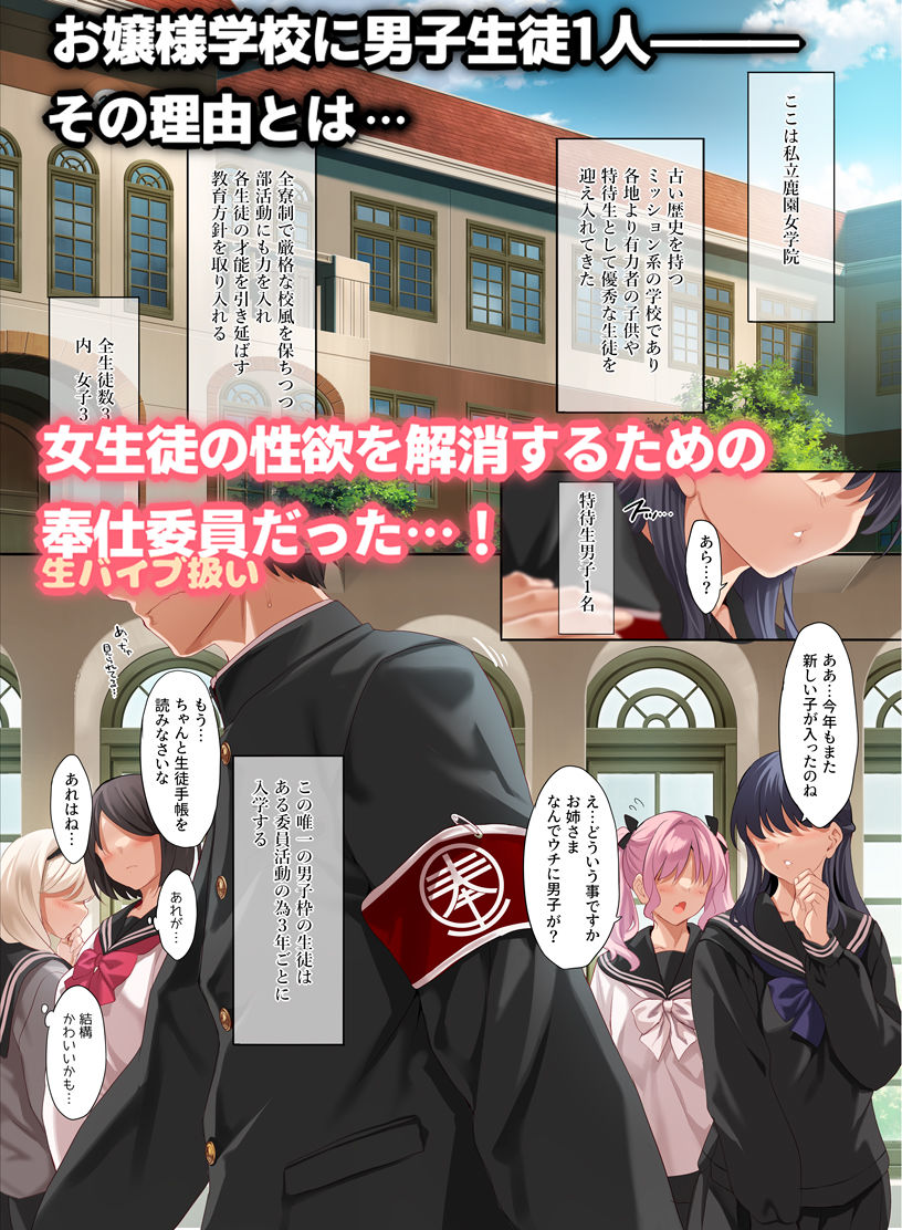女学校で男ひとりなので校則で性欲のはけ口にされる日常 総集編12