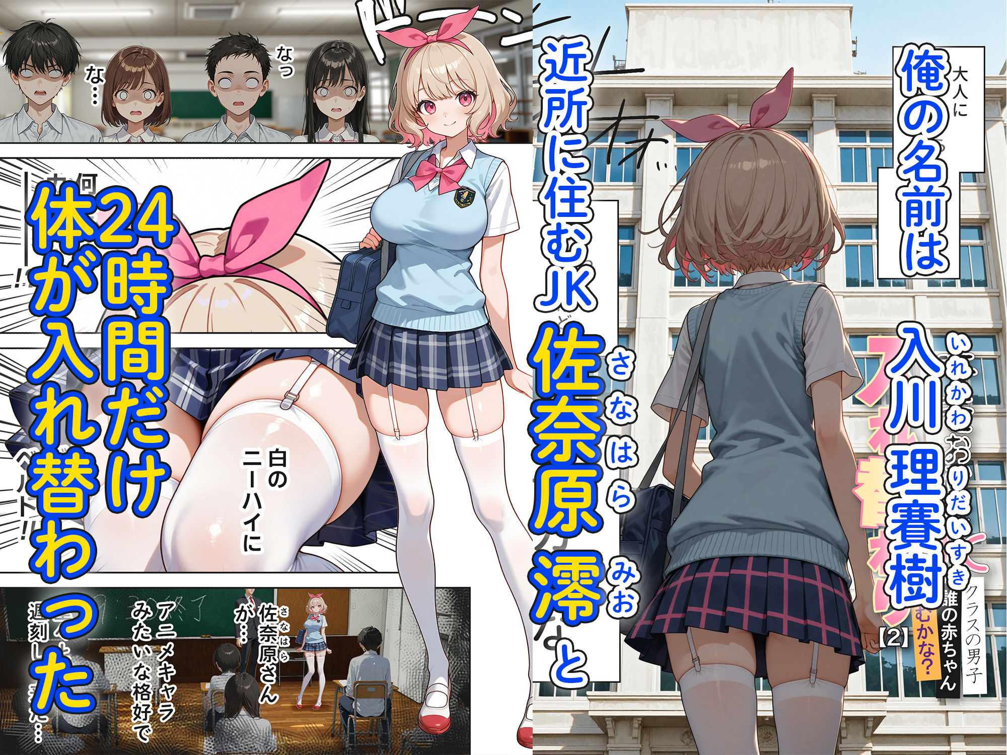 キモおじ⇔JK入れ替わり【2】クラスの男子誰の赤ちゃん孕むかな？2