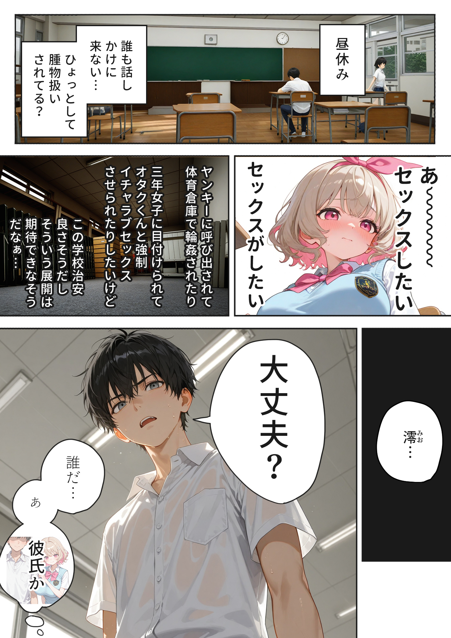キモおじ⇔JK入れ替わり【2】クラスの男子誰の赤ちゃん孕むかな？27