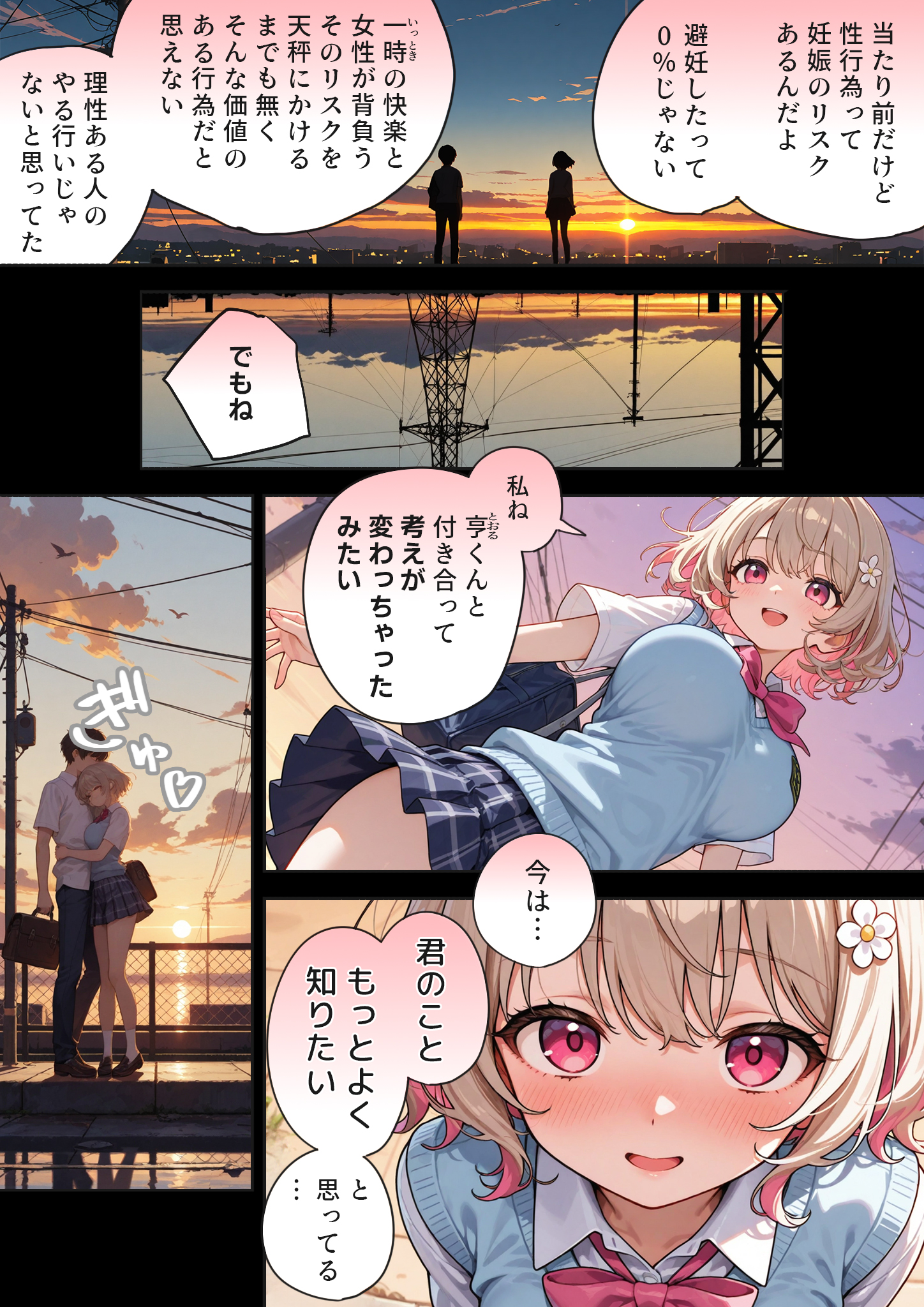 キモおじ⇔JK入れ替わり【2】クラスの男子誰の赤ちゃん孕むかな？38