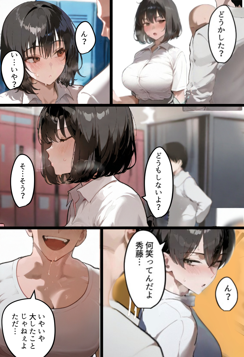 俺の爆乳競泳カノは大会裏で童貞坊主に筆下ろし強要され乳首イキから孕ませSEX漬けにされてた話 【寝取られ精液プール2】22