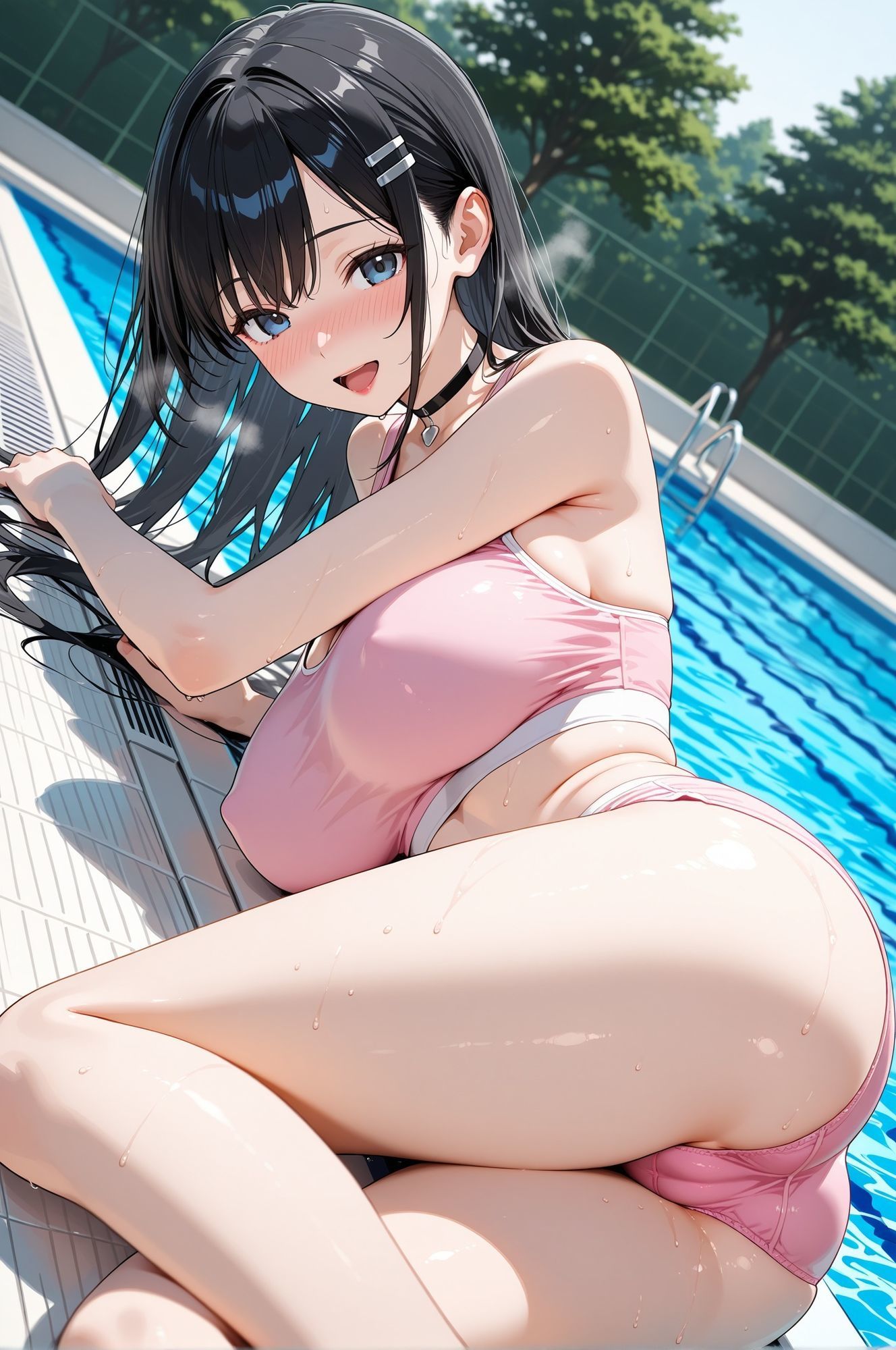 クラス一の美少女が水着グラビアのモデルになってくれるCG集7
