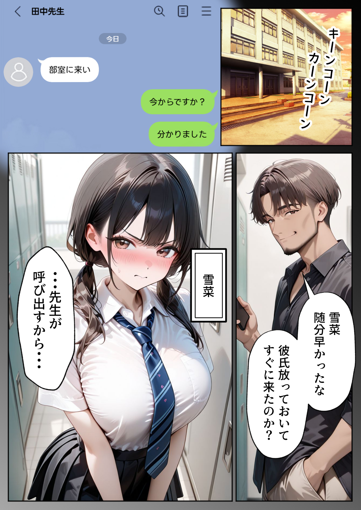 クズ教師に寝取られた巨乳J◯ 〜完堕ちセックス〜12