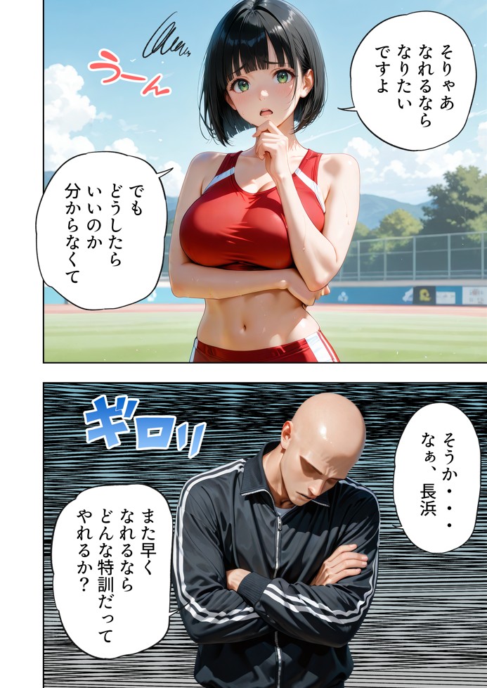 巨乳が暴れて走れませんッ！ 補欠落ちした陸上部元エースがコーチに秘密の特訓を指導してもらう話18