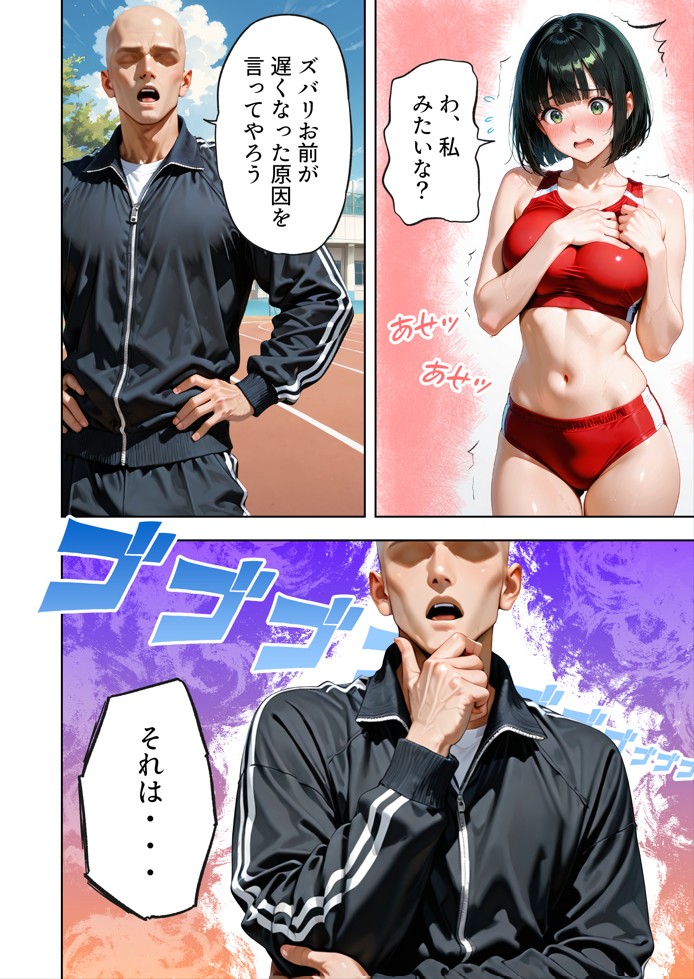 巨乳が暴れて走れませんッ！ 補欠落ちした陸上部元エースがコーチに秘密の特訓を指導してもらう話22