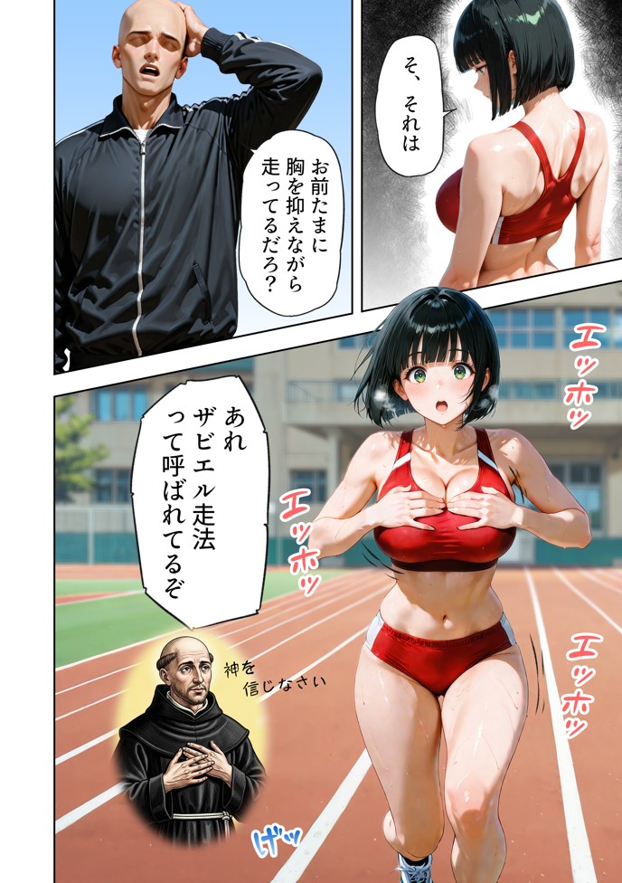 巨乳が暴れて走れませんッ！ 補欠落ちした陸上部元エースがコーチに秘密の特訓を指導してもらう話26