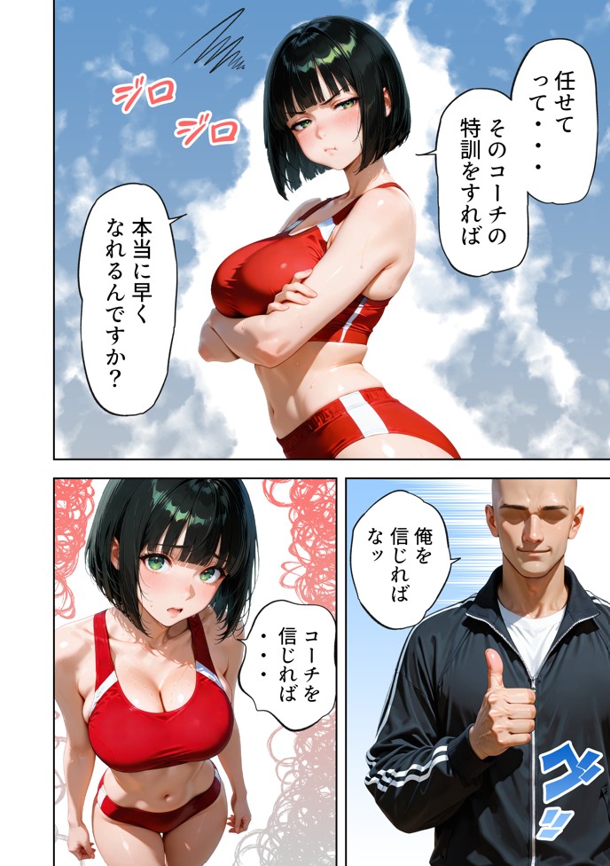巨乳が暴れて走れませんッ！ 補欠落ちした陸上部元エースがコーチに秘密の特訓を指導してもらう話28