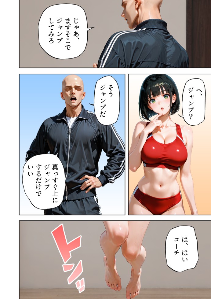 巨乳が暴れて走れませんッ！ 補欠落ちした陸上部元エースがコーチに秘密の特訓を指導してもらう話36
