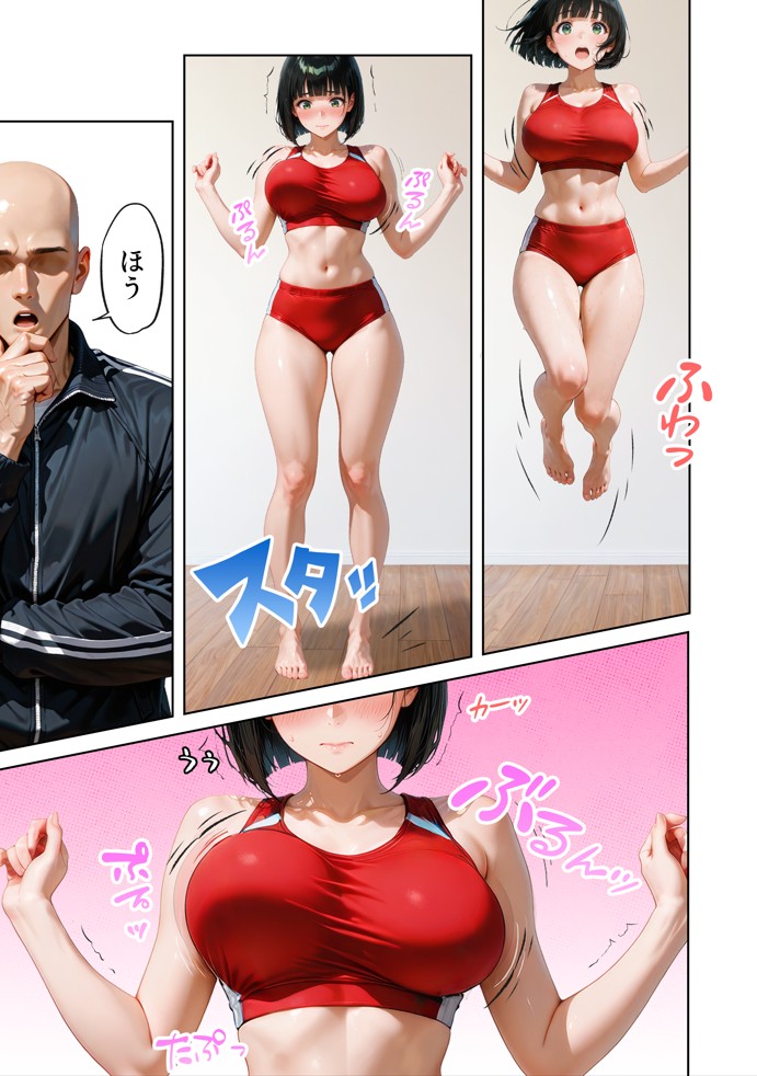 巨乳が暴れて走れませんッ！ 補欠落ちした陸上部元エースがコーチに秘密の特訓を指導してもらう話37