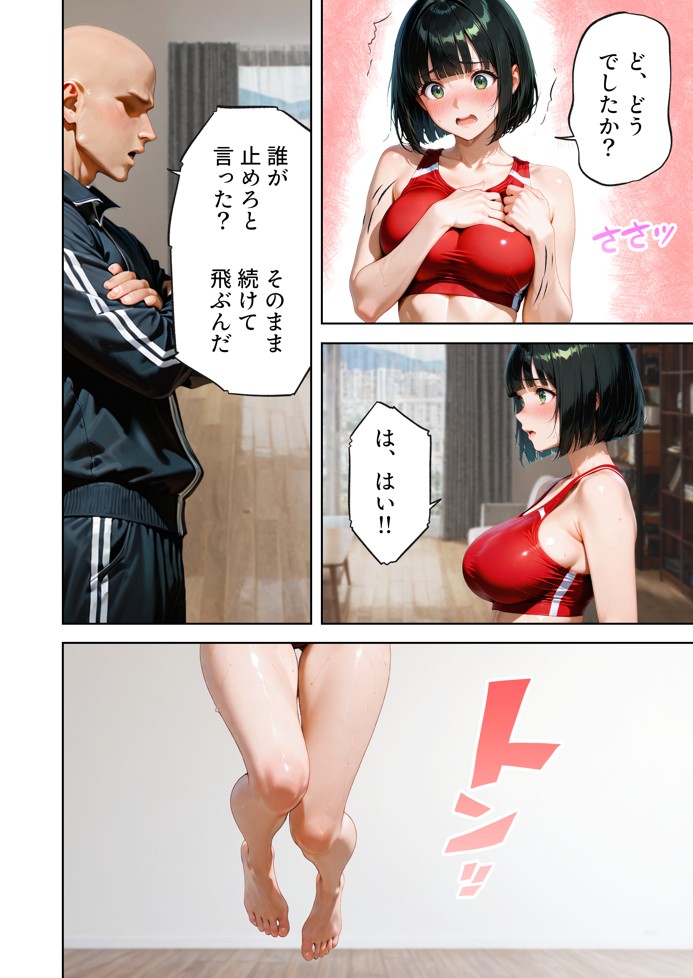 巨乳が暴れて走れませんッ！ 補欠落ちした陸上部元エースがコーチに秘密の特訓を指導してもらう話38