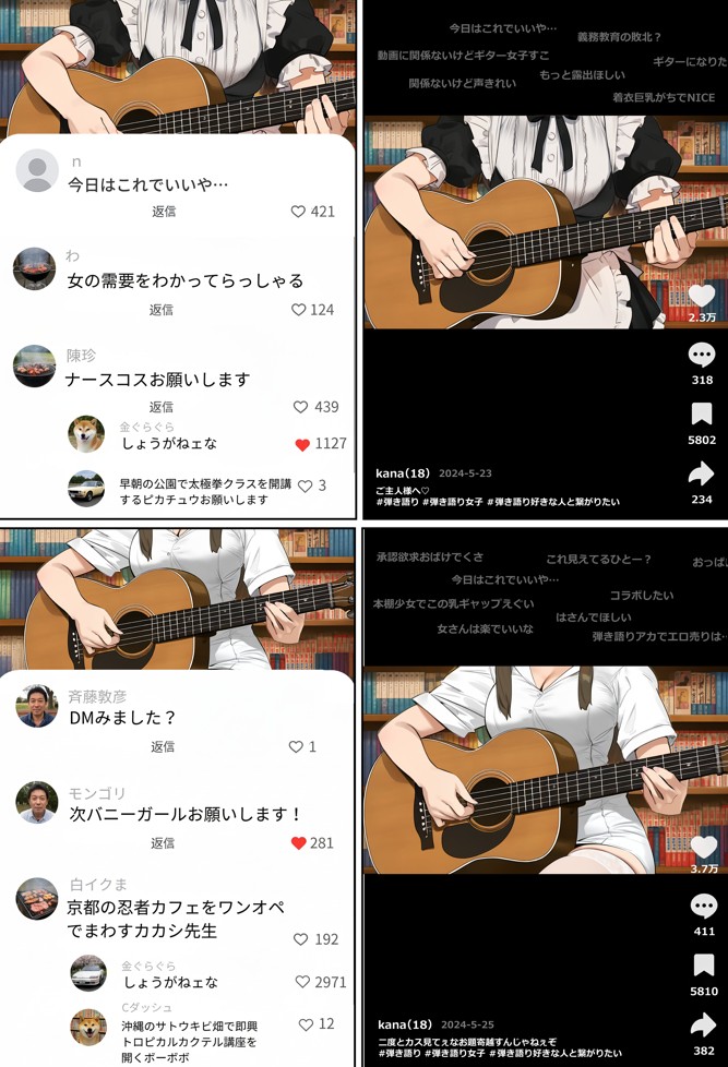 【裏実話】承認欲求に負けた歌好き陰キャkana.（18）、エロ垢転生で担任に身バレ→人生終了のお知らせ?（＾o＾）/www35