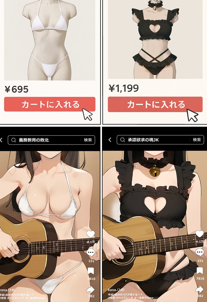 【裏実話】承認欲求に負けた歌好き陰キャkana.（18）、エロ垢転生で担任に身バレ→人生終了のお知らせ?（＾o＾）/www42