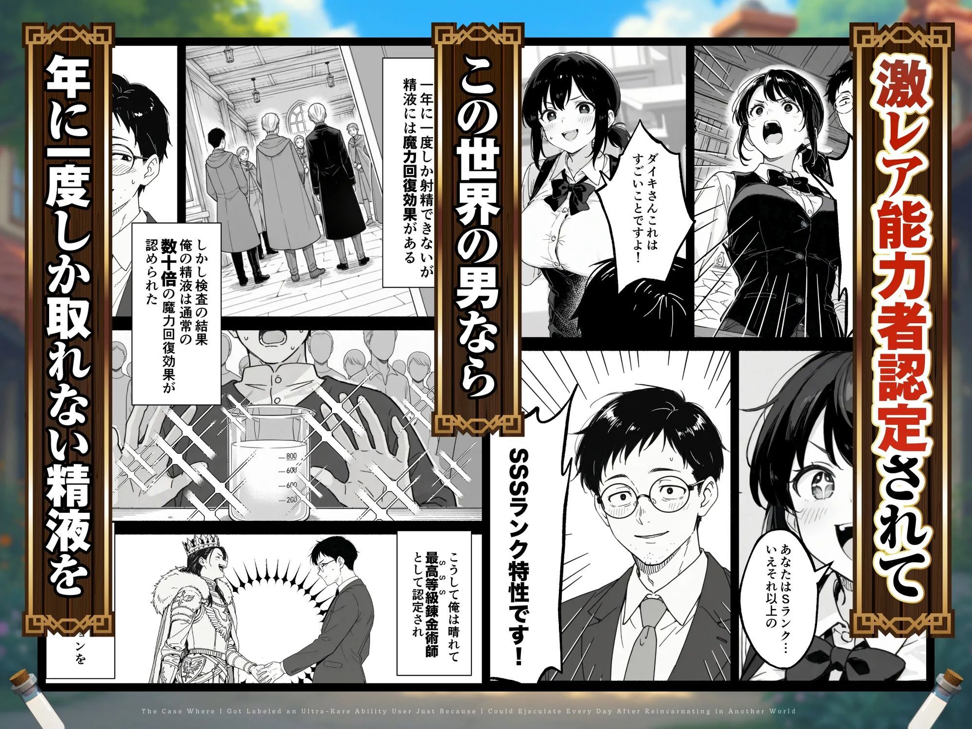異世界転生したら毎日射精できるというだけで激レア能力者認定された件4
