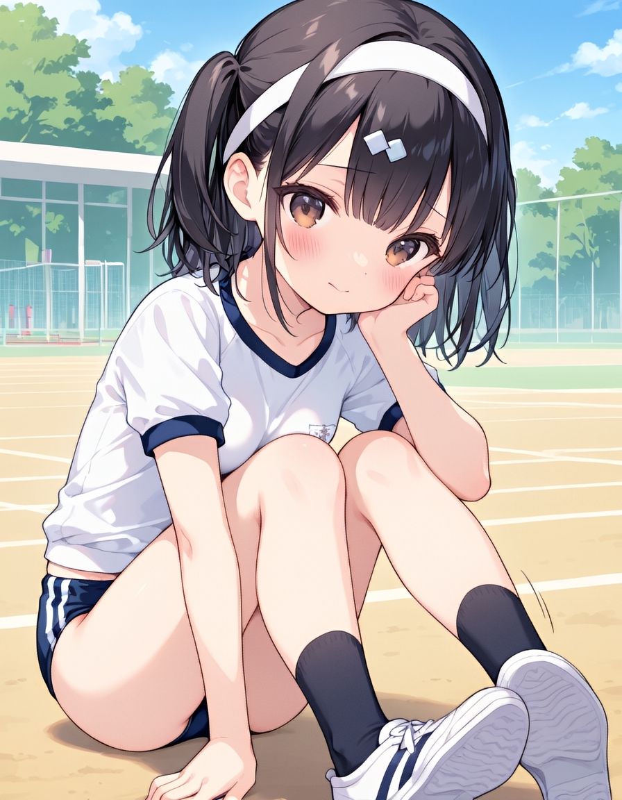 『黒髪ちゃんはえっちな運動も大得意。vol.1』-青いブルマと、秘密の体育倉庫-2