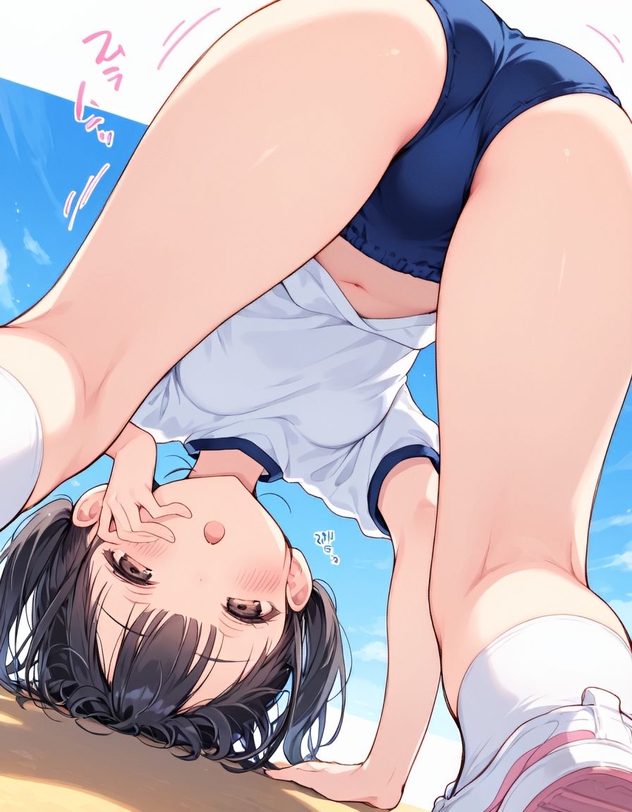 『黒髪ちゃんはえっちな運動も大得意。vol.1』-青いブルマと、秘密の体育倉庫-3