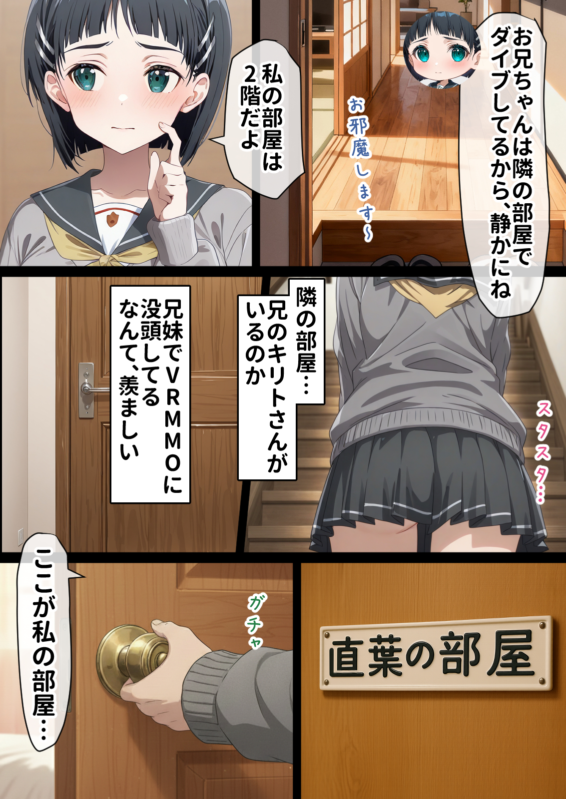 寝取られ堕ちるヒロイン SA〇 直葉 -無防備ま◯こをタダでヲタクが使わせて貰う話-17