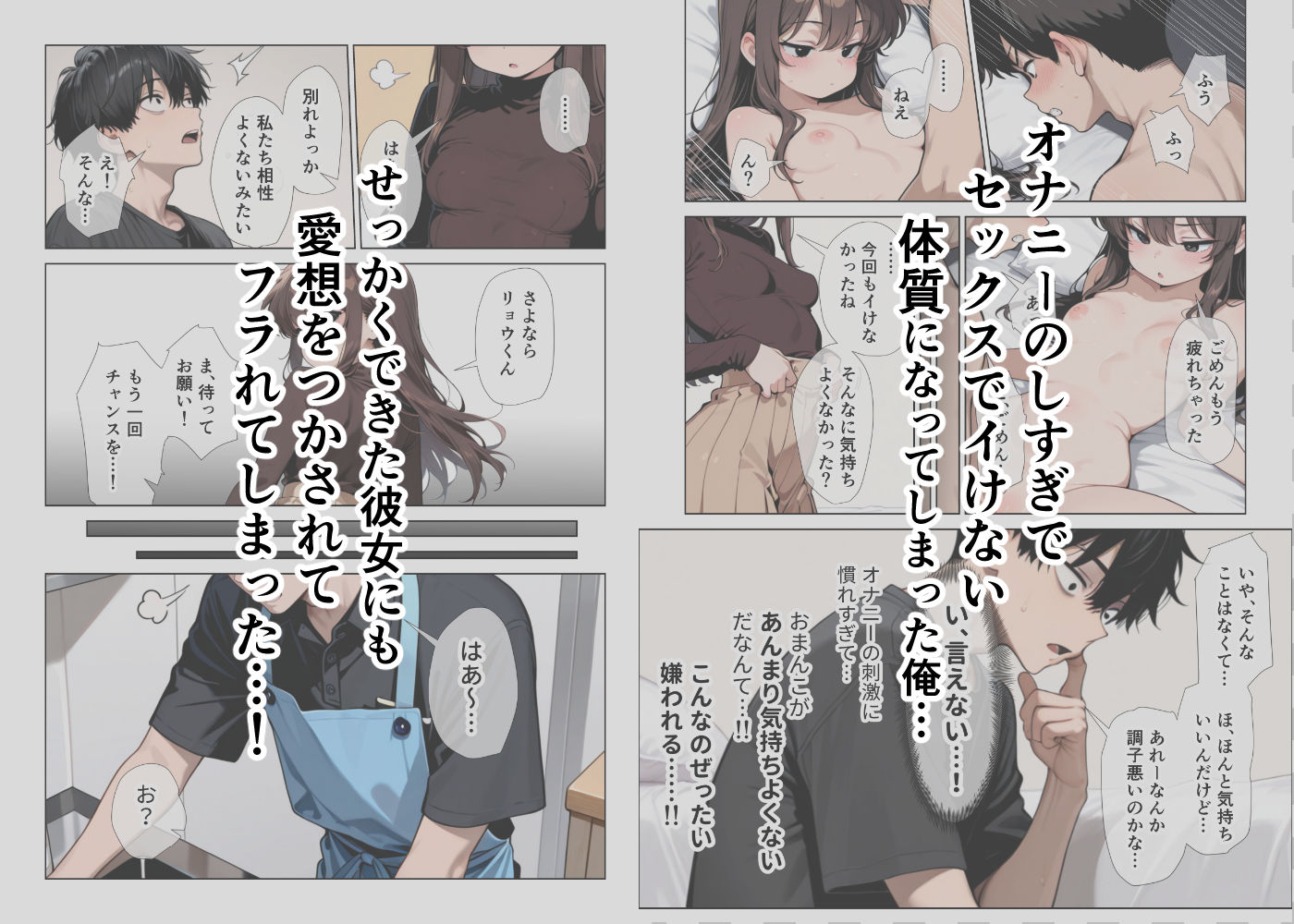 オナニーしすぎて遅漏の俺が先輩の執拗なキスハメと中出し懇願で暴発させられた挙句イキ癖つけられて早漏になっちゃった話2