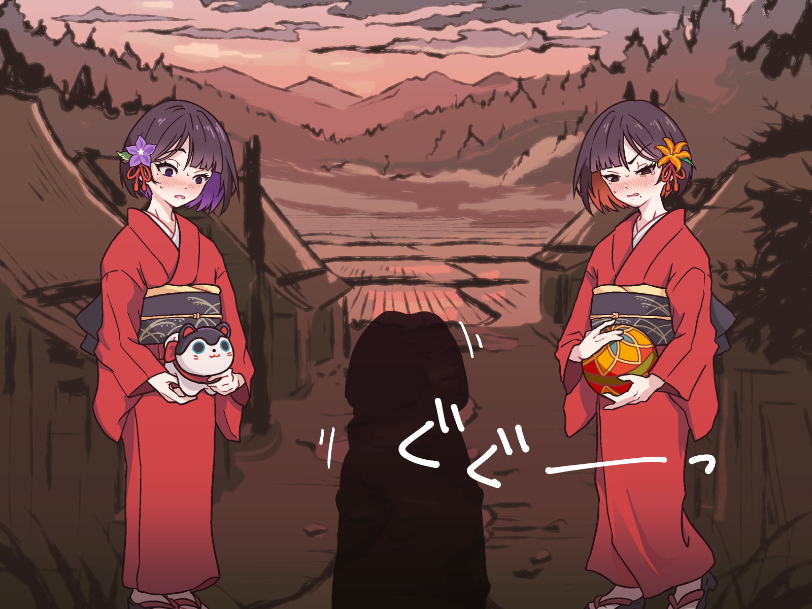 どこからどうみても攻略対象外なNPCと子作りお嫁さんH～因習村の入り口で手毬唄歌ってる双子編～22