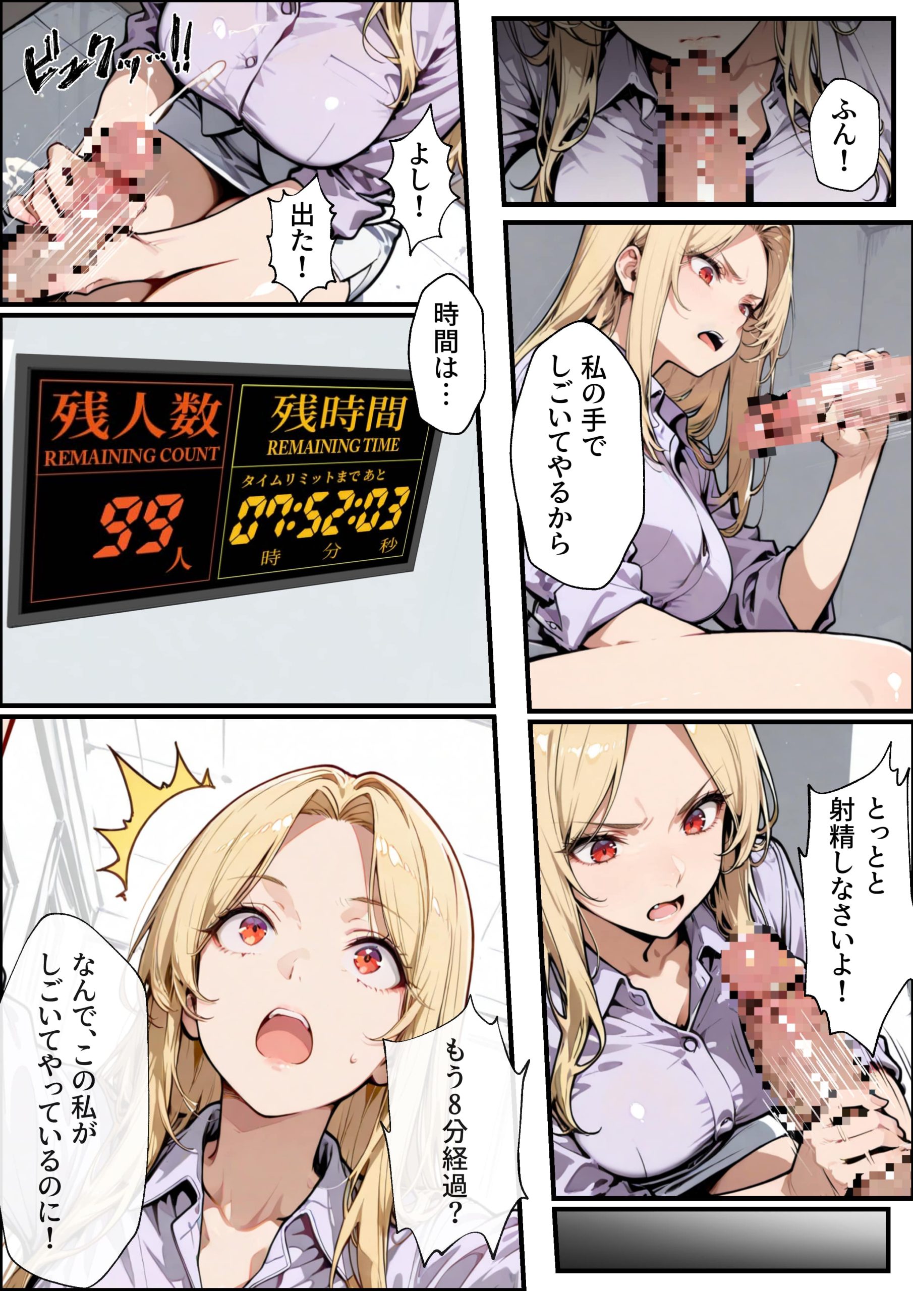 ホス狂い女社長、おち〇ぽ100本抜かないと出られない部屋、全員抜くまで帰れません!35