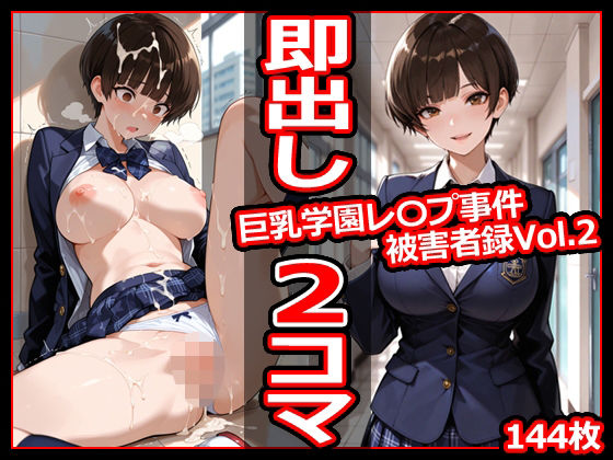 巨乳学園レ〇プ事件被害者録Vol.2 即出し2コマ1