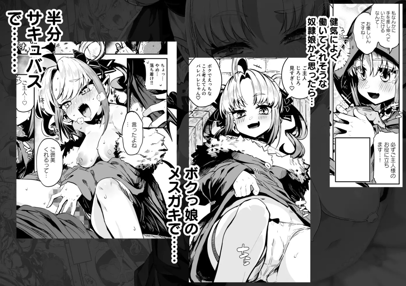 ねぇご主人 今日の「ごほうび」まだぁ? ボクッ娘メ○ガキハーフサキュバス奴○娘にごほうび生活2