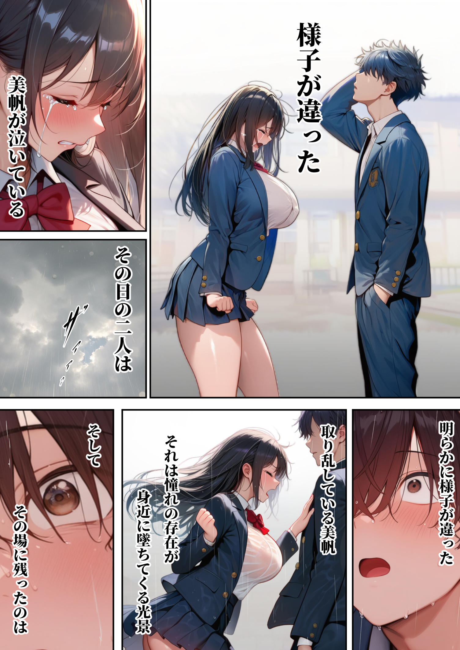 同じクラスの巨乳黒髪女神の心に空いた穴をオレの穢れた巨根でアナウメする話19