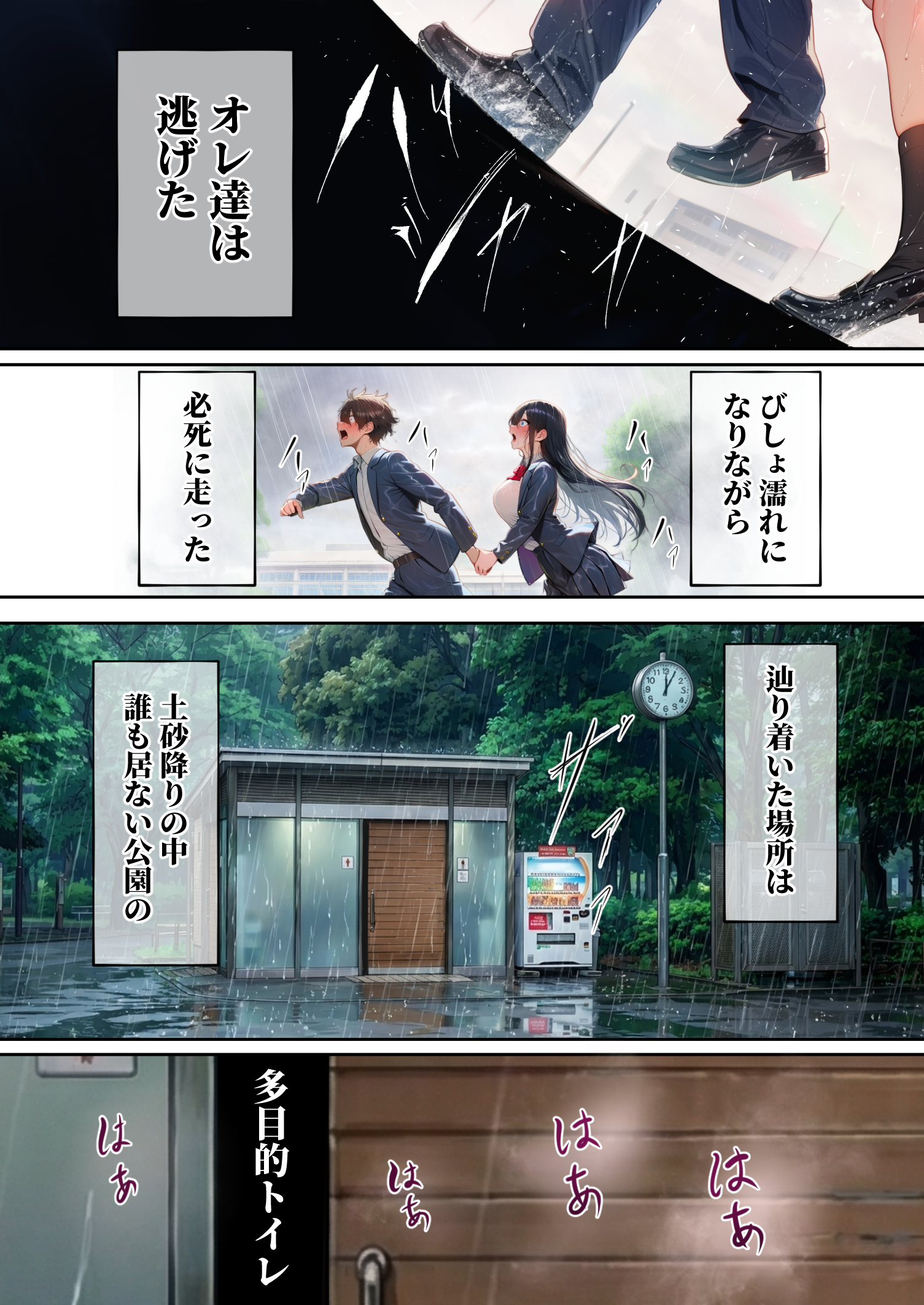 同じクラスの巨乳黒髪女神の心に空いた穴をオレの穢れた巨根でアナウメする話24