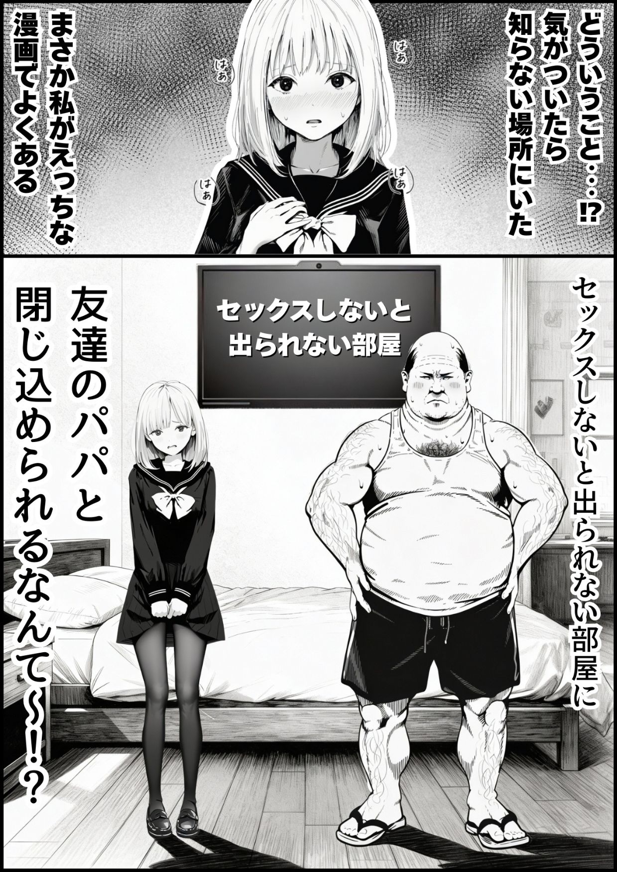 セックスしないと出られない部屋に親友のパパと閉じ込められたんですけど〜！？2