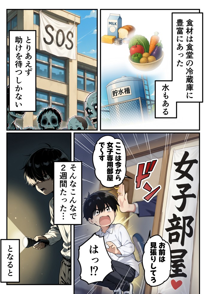 ゾンビに支配された学園で冴えない童貞のオタク君が少女たちの救世主になる話23