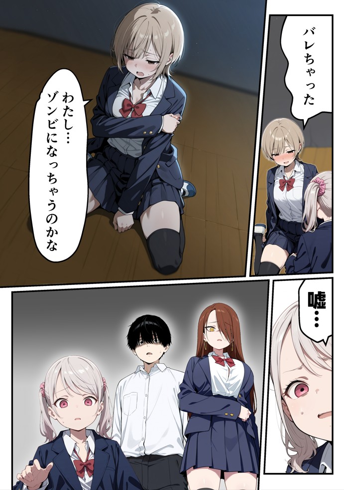 ゾンビに支配された学園で冴えない童貞のオタク君が少女たちの救世主になる話44