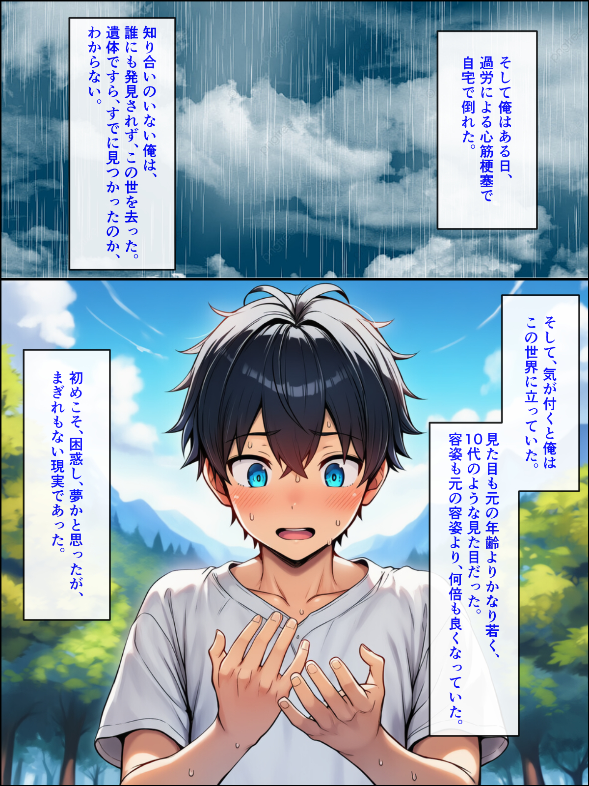 異世界転生して美人巨乳エルフ親子とらぶらぶセックスする話 〜娘編〜12