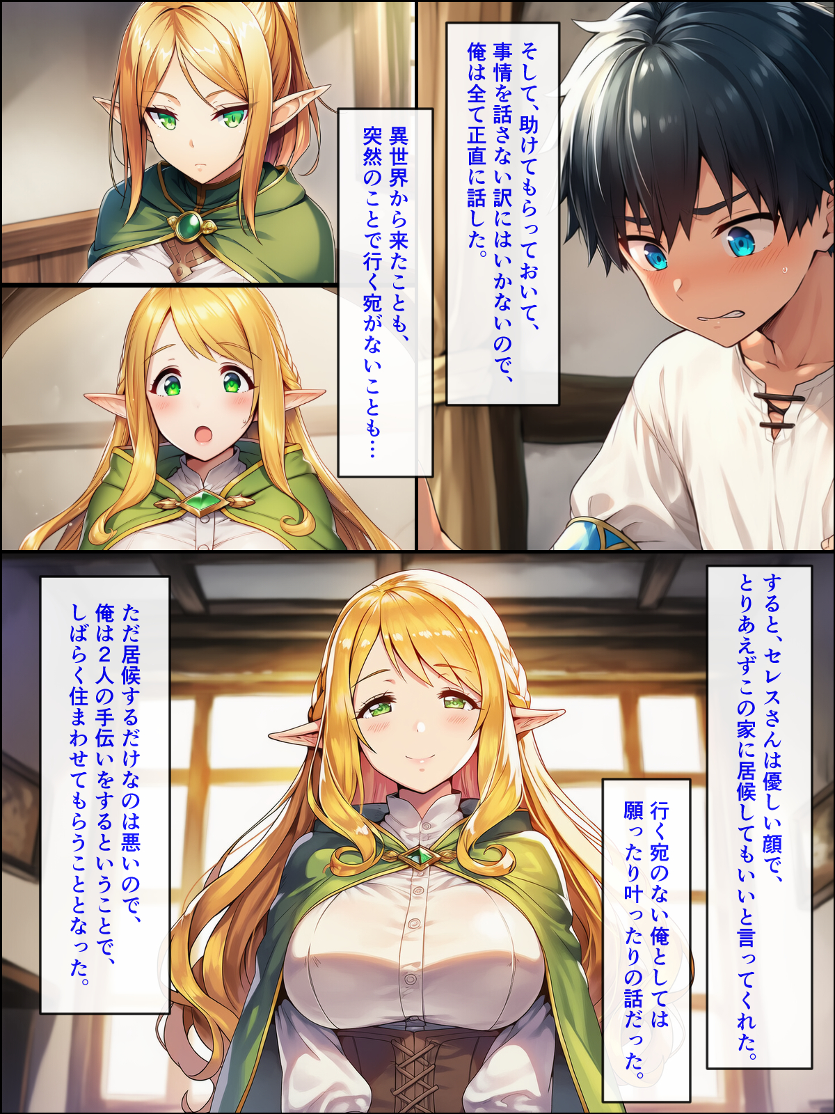 異世界転生して美人巨乳エルフ親子とらぶらぶセックスする話 〜娘編〜16