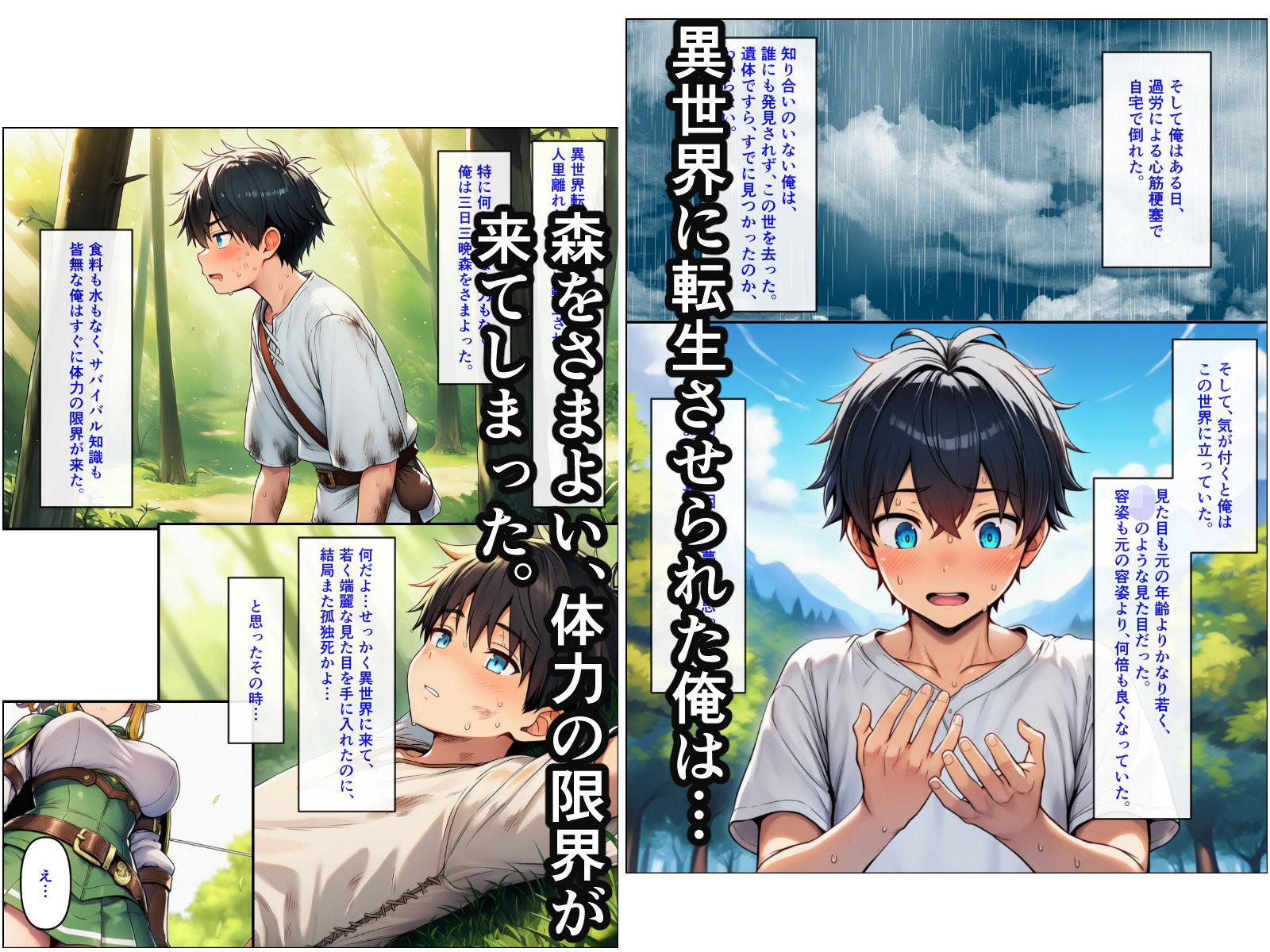 異世界転生して美人巨乳エルフ親子とらぶらぶセックスする話 〜娘編〜2