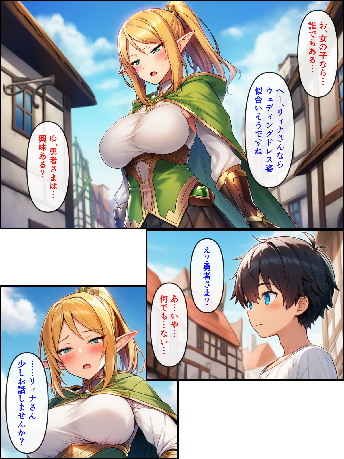 異世界転生して美人巨乳エルフ親子とらぶらぶセックスする話 〜娘編〜28