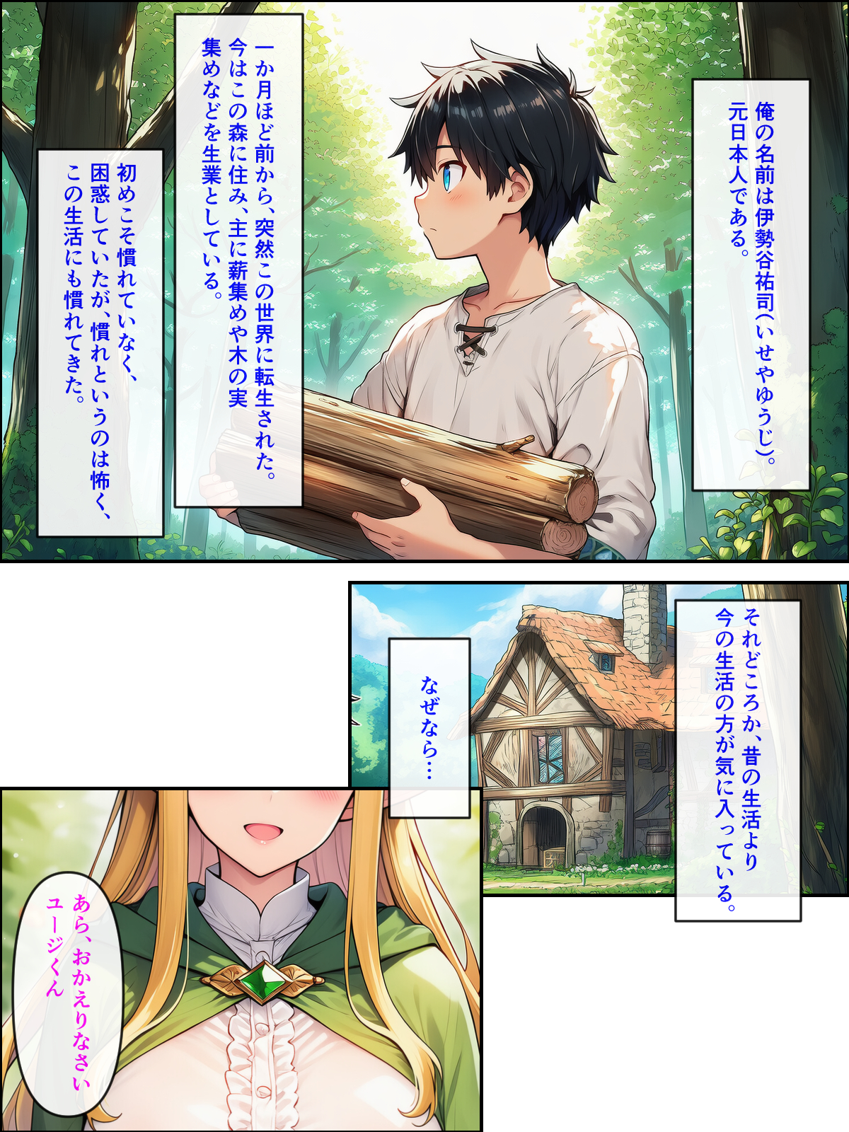 異世界転生して美人巨乳エルフ親子とらぶらぶセックスする話 〜娘編〜8