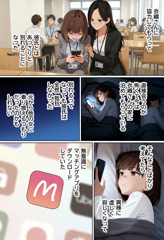 【実話】都合のいい女だったOL（23）がモラハラ彼氏から卒業して、マチアプで本命男を掴むまでwww32