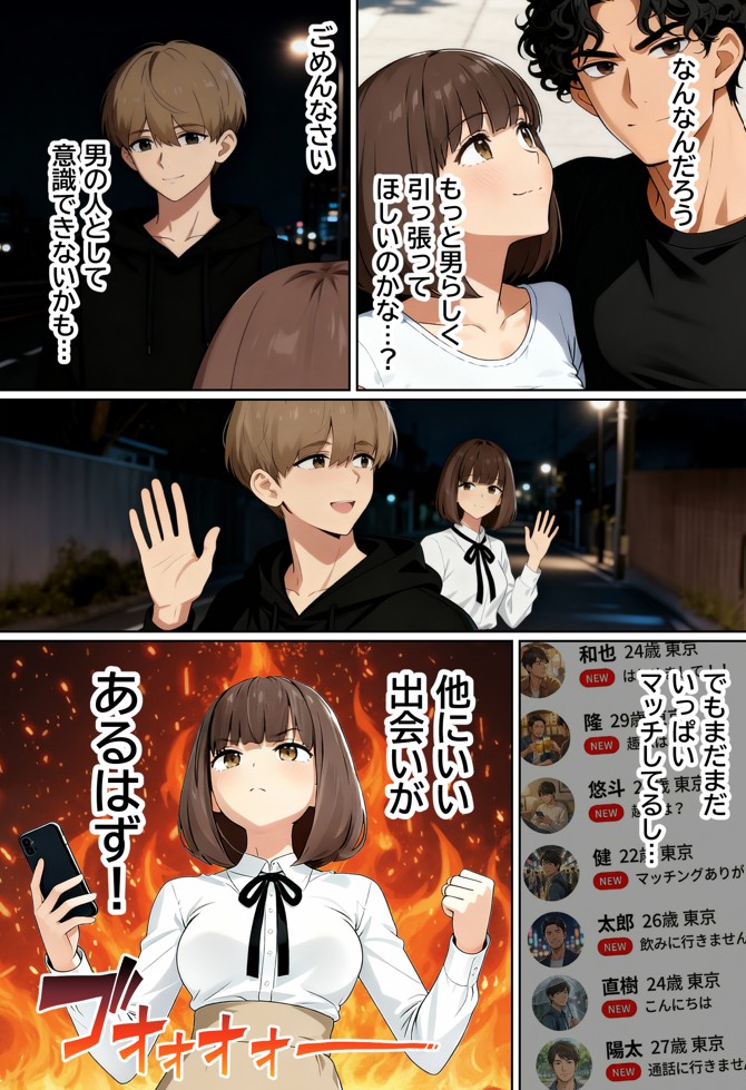 【実話】都合のいい女だったOL（23）がモラハラ彼氏から卒業して、マチアプで本命男を掴むまでwww44