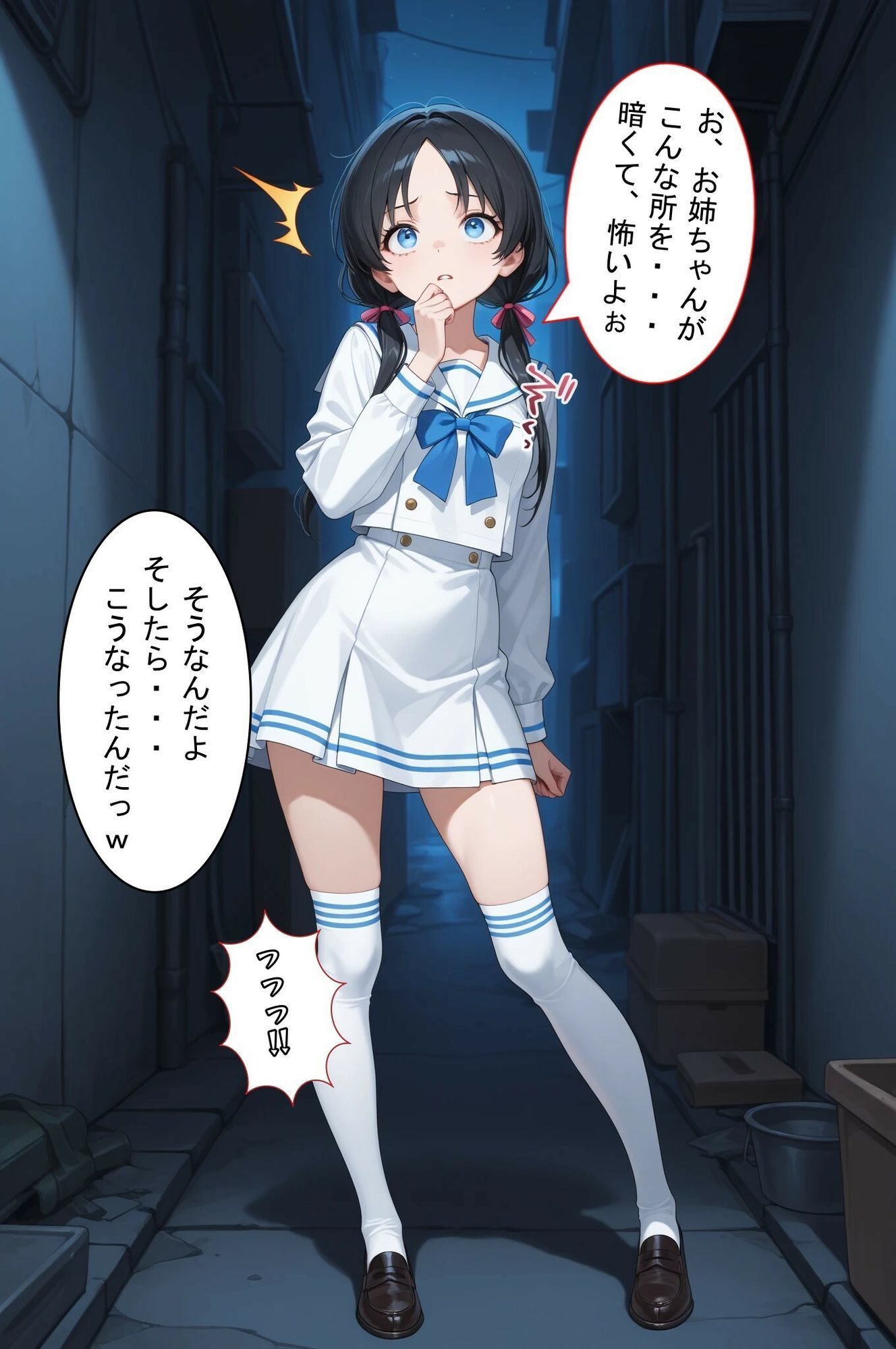 路地裏の一夜 2 姉を探しに来た妹ちゃんを強襲！自宅で脅迫SEX！3