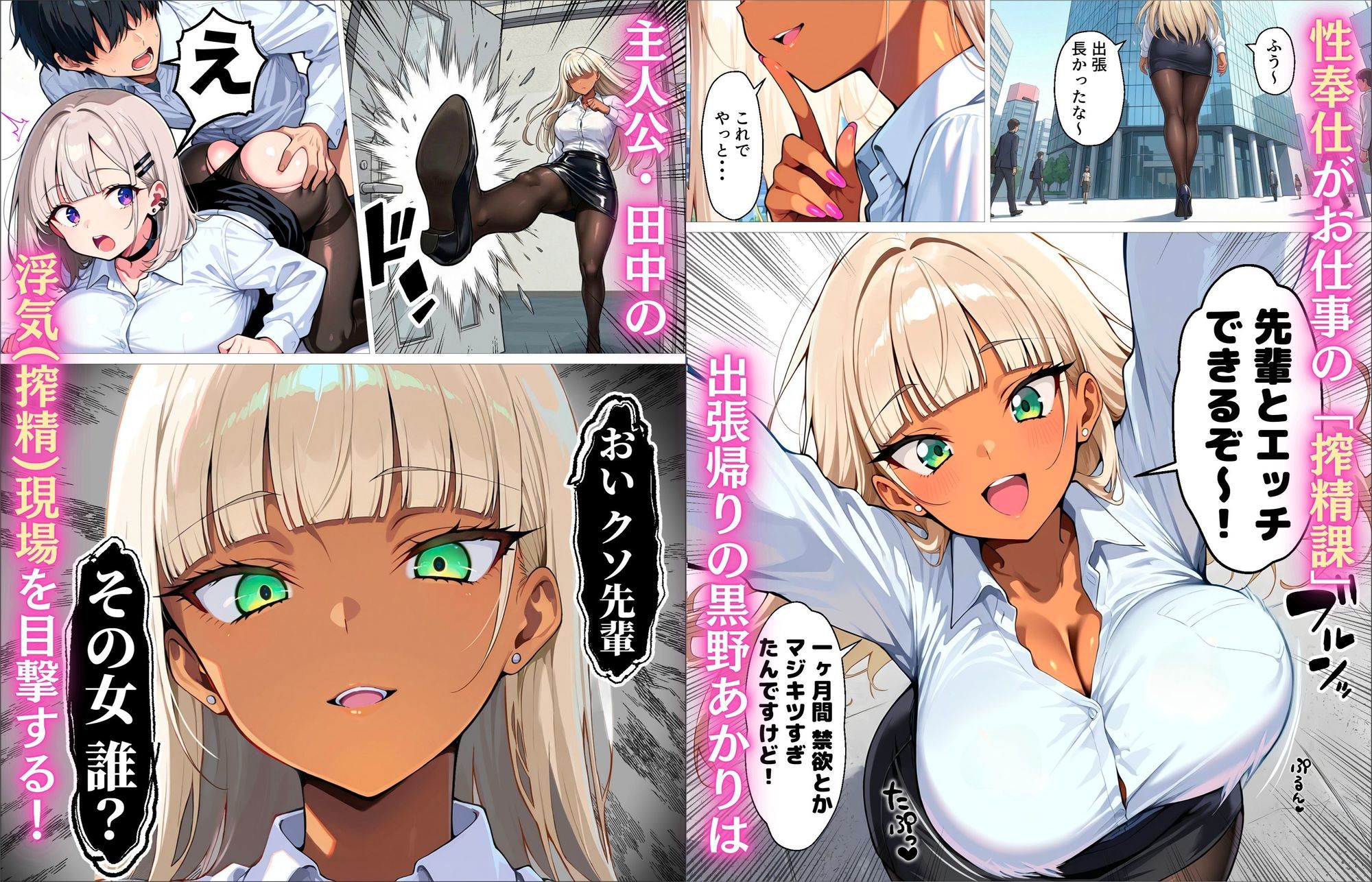 新卒の黒ギャルとダウナーギャルが「2人で」搾精してくれる話2