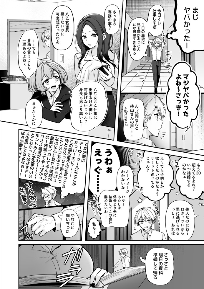 デカ女上司と元チャラ男の後輩くん#113