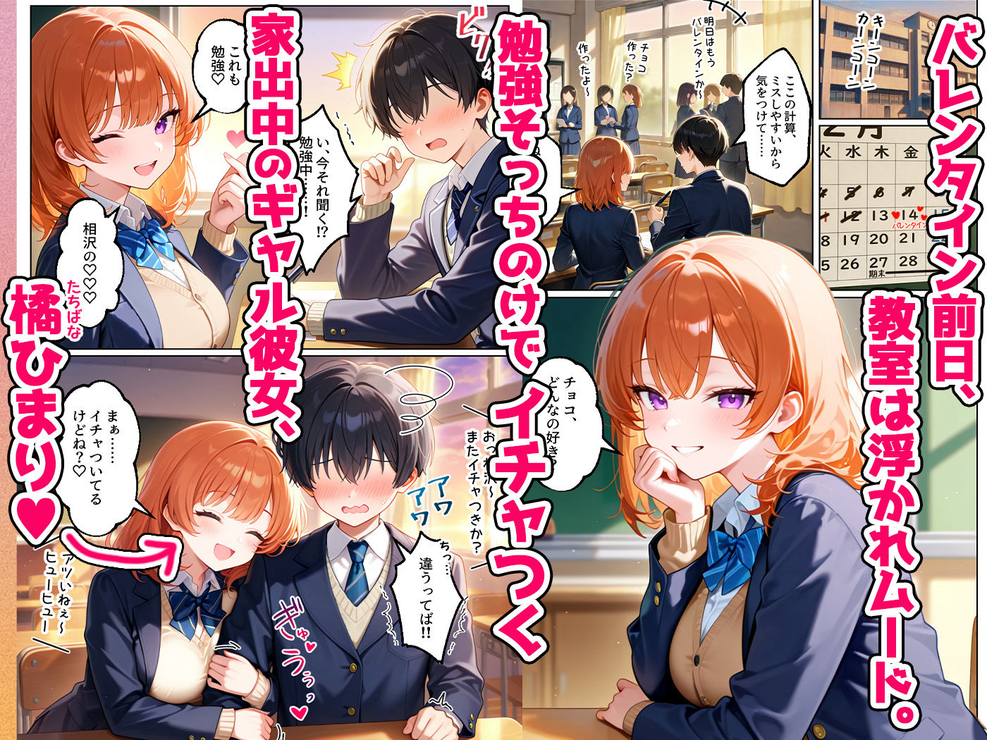 家出してきたクラスの人気ギャルが彼女になったらバレンタインに何度も中出しHさせてくれた話2