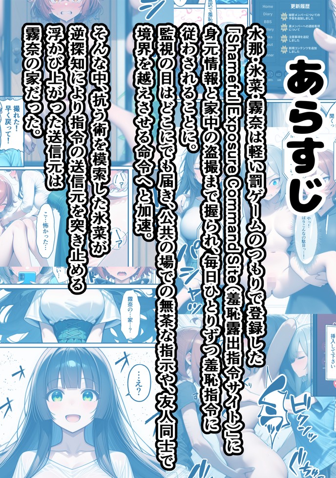 軽い罰ゲームのつもりが、親友三人まとめて弱みを握られ、羞恥指令に従わされるようになった話 ―中編―14