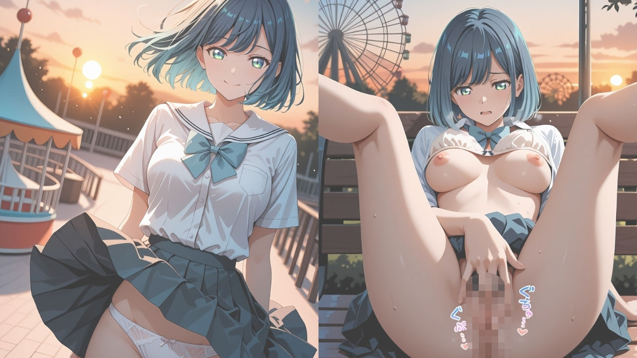 【ミダレ。Ep20】抗えない快楽に沈めたい 遊園密恋:黒川あ〇ね編 快楽堕ち序章500枚CG集3