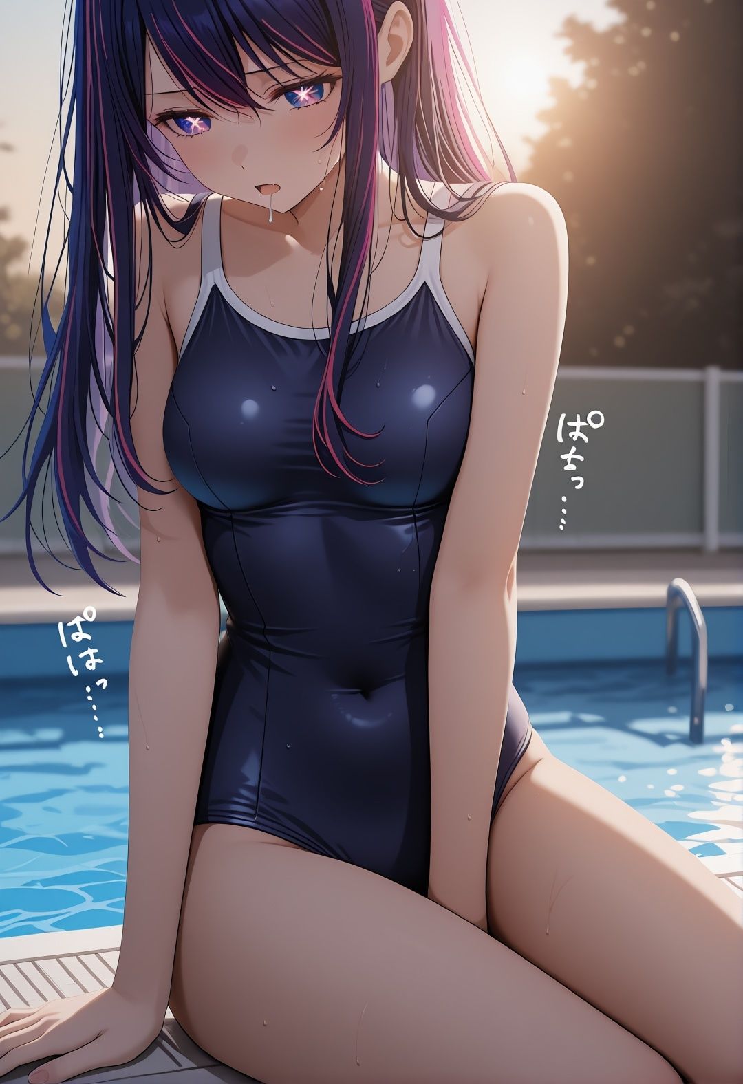 推しの〇 星野〇イが学園で犯●れる 制服競泳水着凌●中出し堕ちCG集7