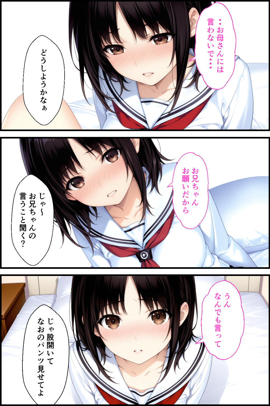 清楚系妹のおっぱいが凄すぎて我慢できず中出しした話24