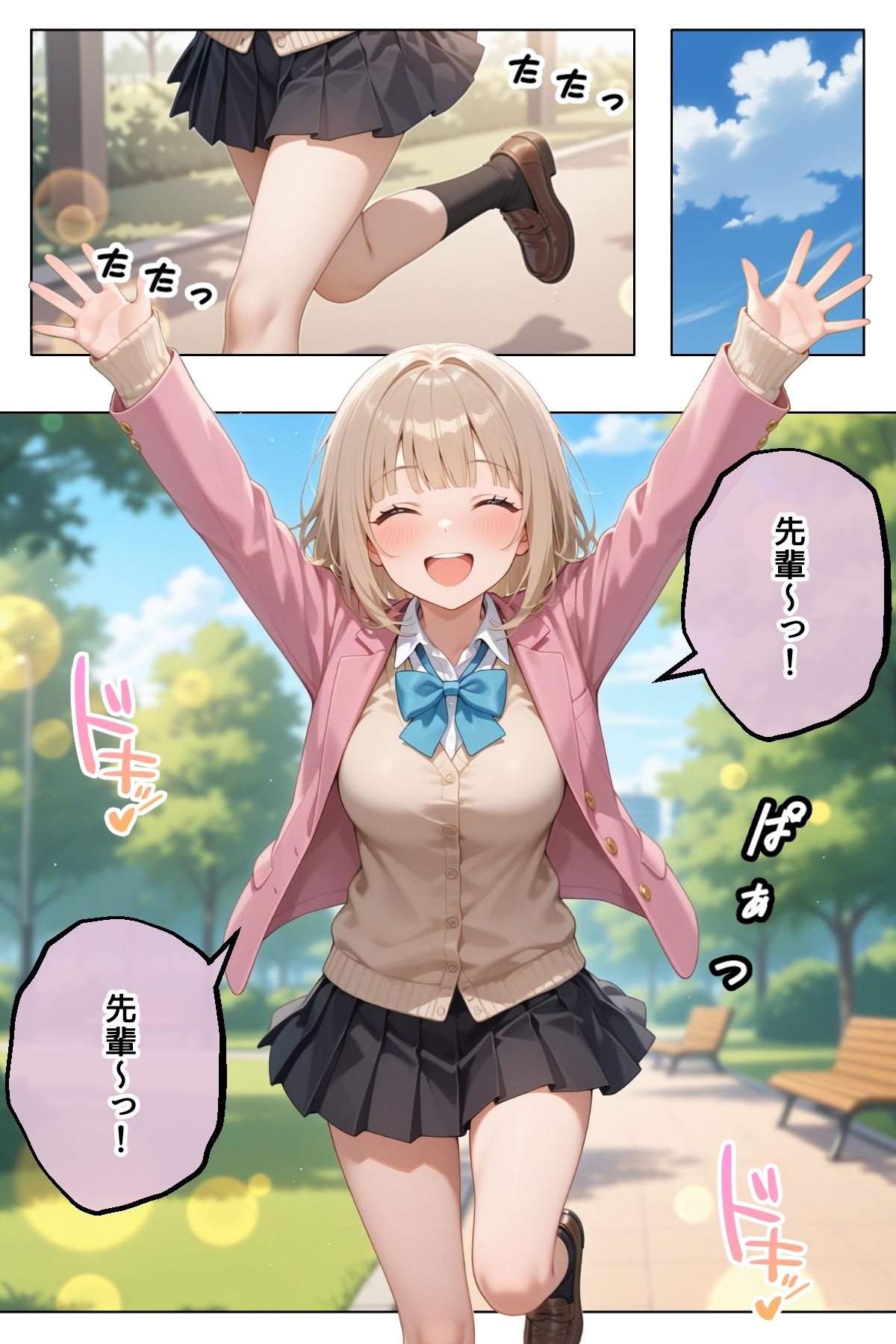 笑顔が可愛い巨乳の後輩彼女と、めちゃくちゃS◯Xする2