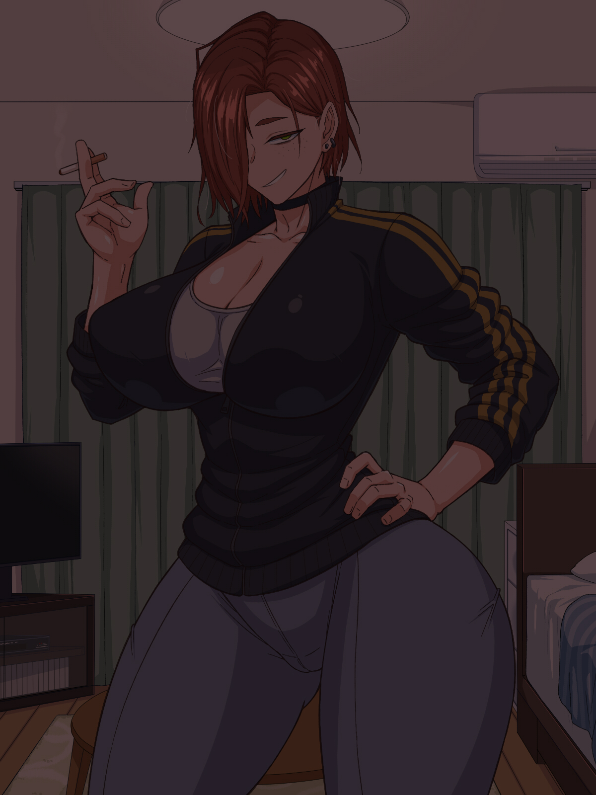 自堕落先輩（デカパイ）はなかなか出てイってくれない！9