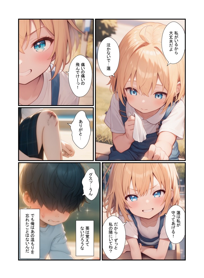 金髪ギャル女子校生が幼馴染と初体験！体育倉庫でイチャらぶセックス15